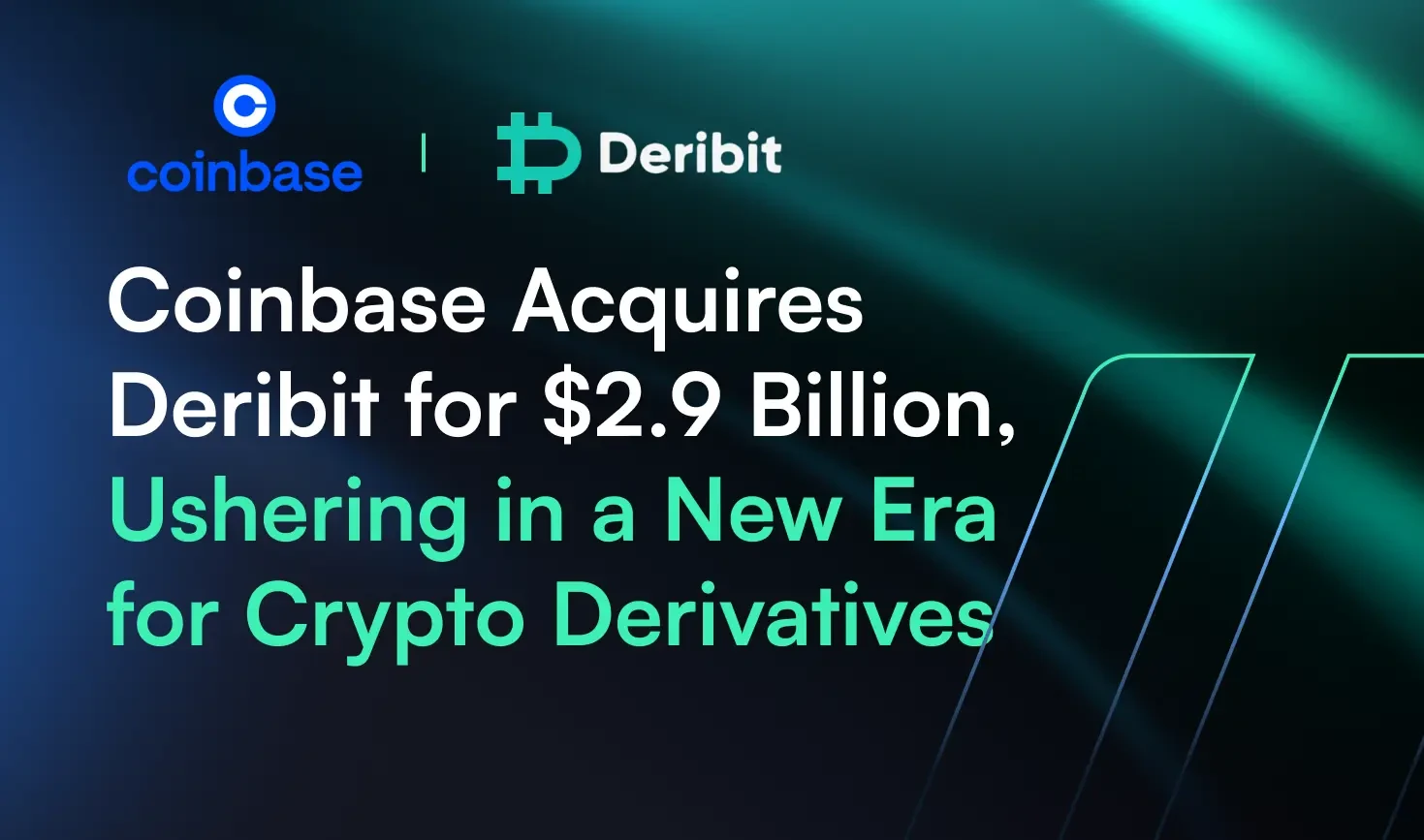 Coinbase Acquires Derbit banner image.