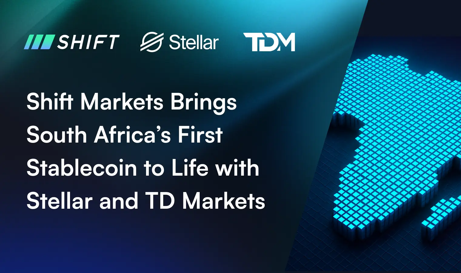 Shift Markets brings South Africa's first stablecoin to life with Stellar and TD Markets